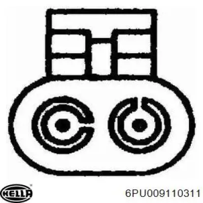 Датчик коленвала 6PU009110311 HELLA