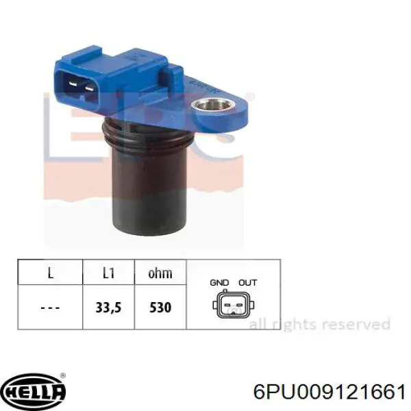 Датчик фаз HELLA 6PU009121661 цена, от 14.79 USD