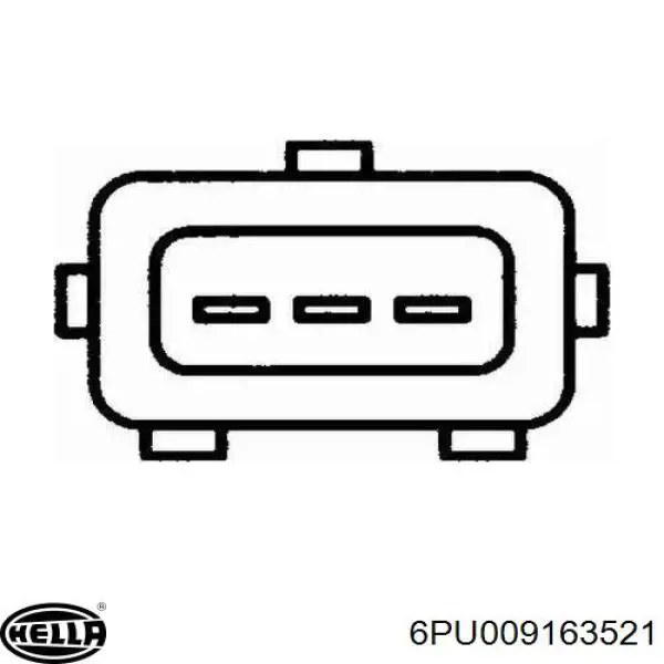 Sensor de posición del cigüeñal 6PU009163521 HELLA
