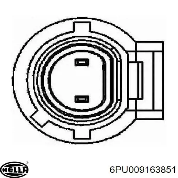 Датчик коленвала 6PU009163851 HELLA