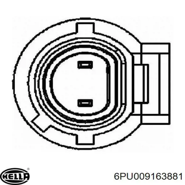 Sensor de posición del cigüeñal 6PU009163881 HELLA