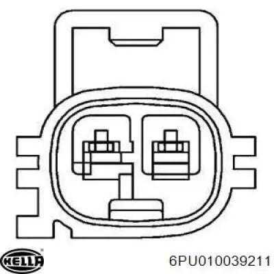 Cable de sensor, ABS, delantero derecho 6PU010039211 HELLA