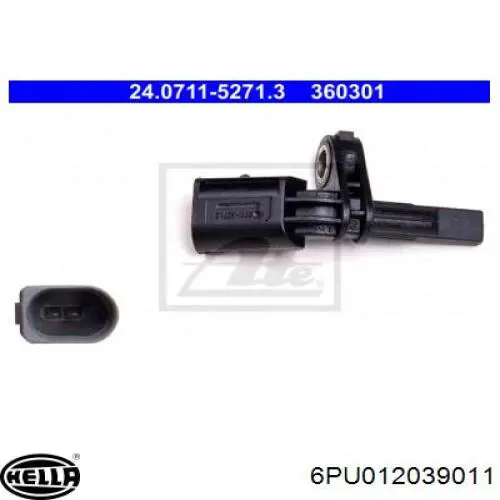 Датчик АБС (ABS) передний левый 6PU012039011 HELLA