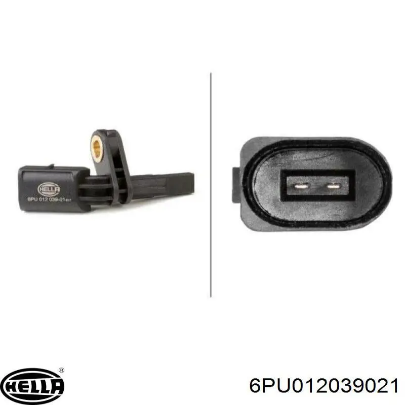 Купить 6PU012039021 HELLA Датчик антиблокировочной системы торможения