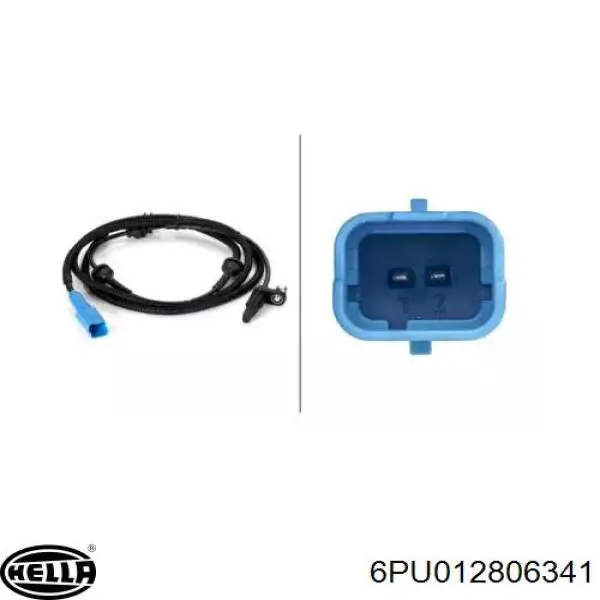 6PU012806341 HELLA sensor abs traseiro esquerdo