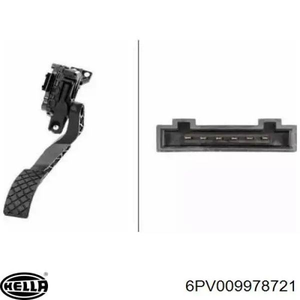 Купить 6PV009978721 HELLA Педаль газа