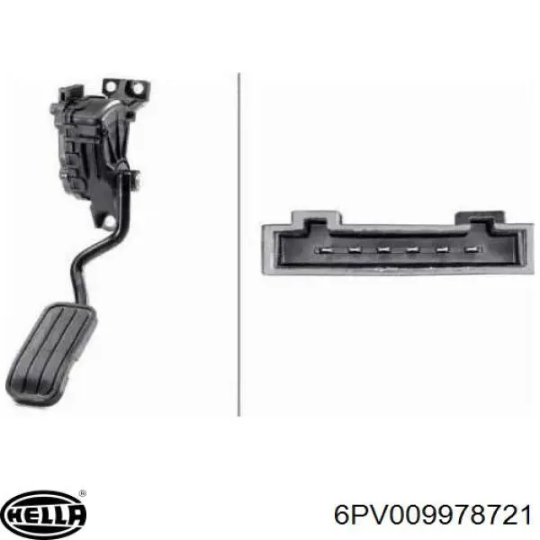 Педаль газа (акселератора) HELLA 6PV009978721 цена, от 26.61 USD