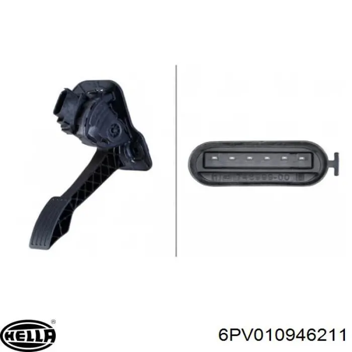 Педаль газа 6C119F836CE Ford
