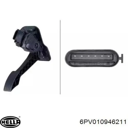 6C119F836CE Ford Педали газа