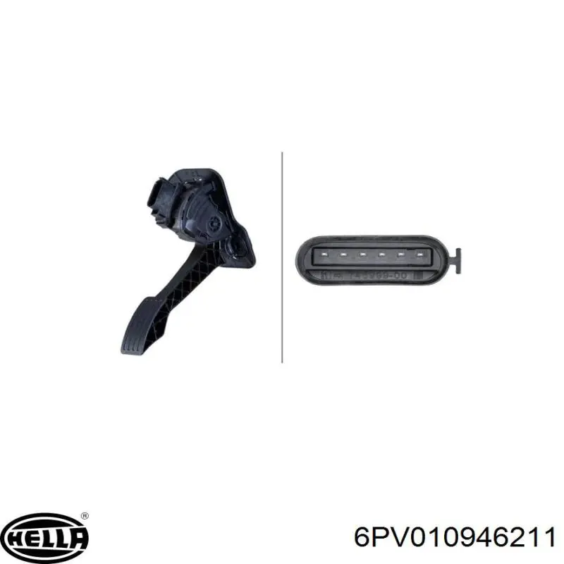 Педаль акселератора Ford 6C119F836CE