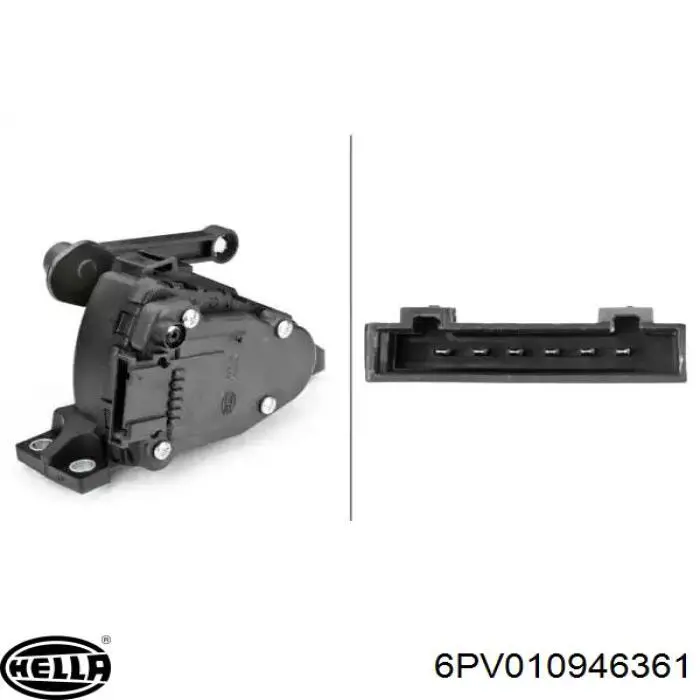 6PV010946-361 HELLA sensor de posição de pedal de acelerador (de gás)