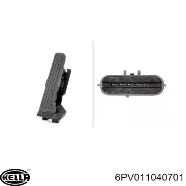 Педаль газа (акселератора) VAG 1K2723503AJ цена, от 23.68 USD