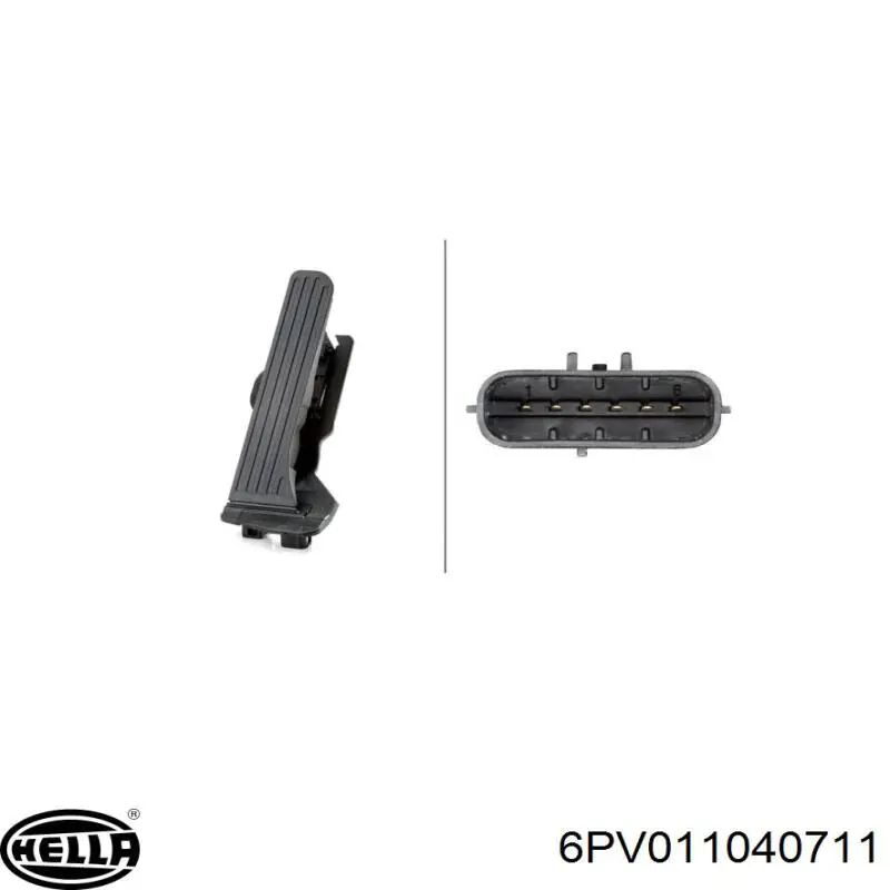 1K2721503AK VAG pedal de gás (de acelerador)