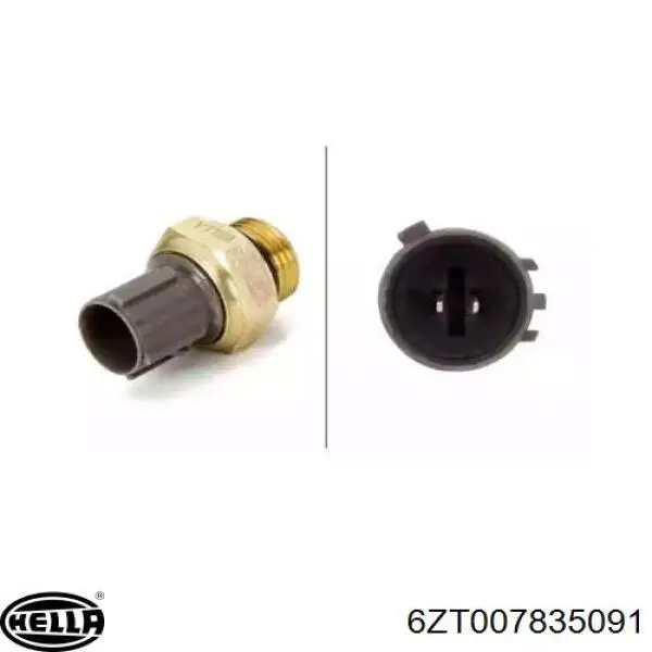 6ZT007835091 HELLA Датчик радиатора