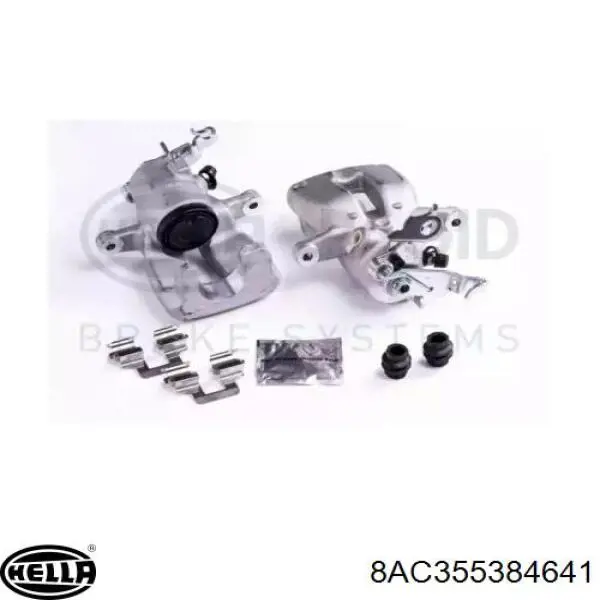 8AC355384641 HELLA Суппорт тормозной задний правый