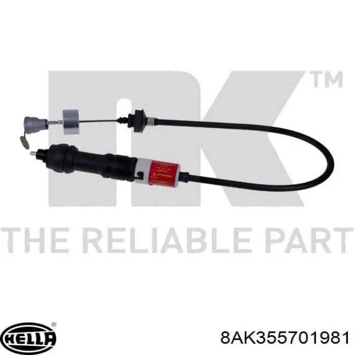 Трос сцепления 8AK355701981 HELLA