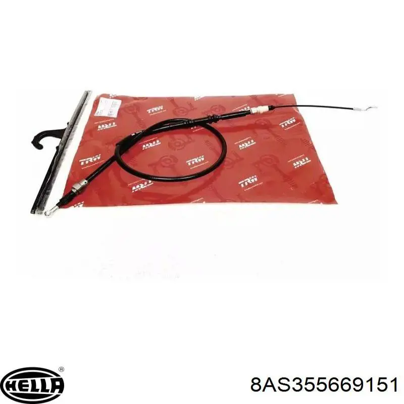 Задний трос ручника 8AS355669151 HELLA