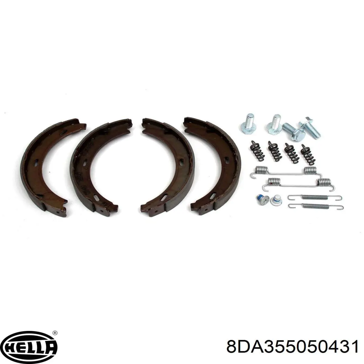 8DA355050431 HELLA Тормозные колодки ручника