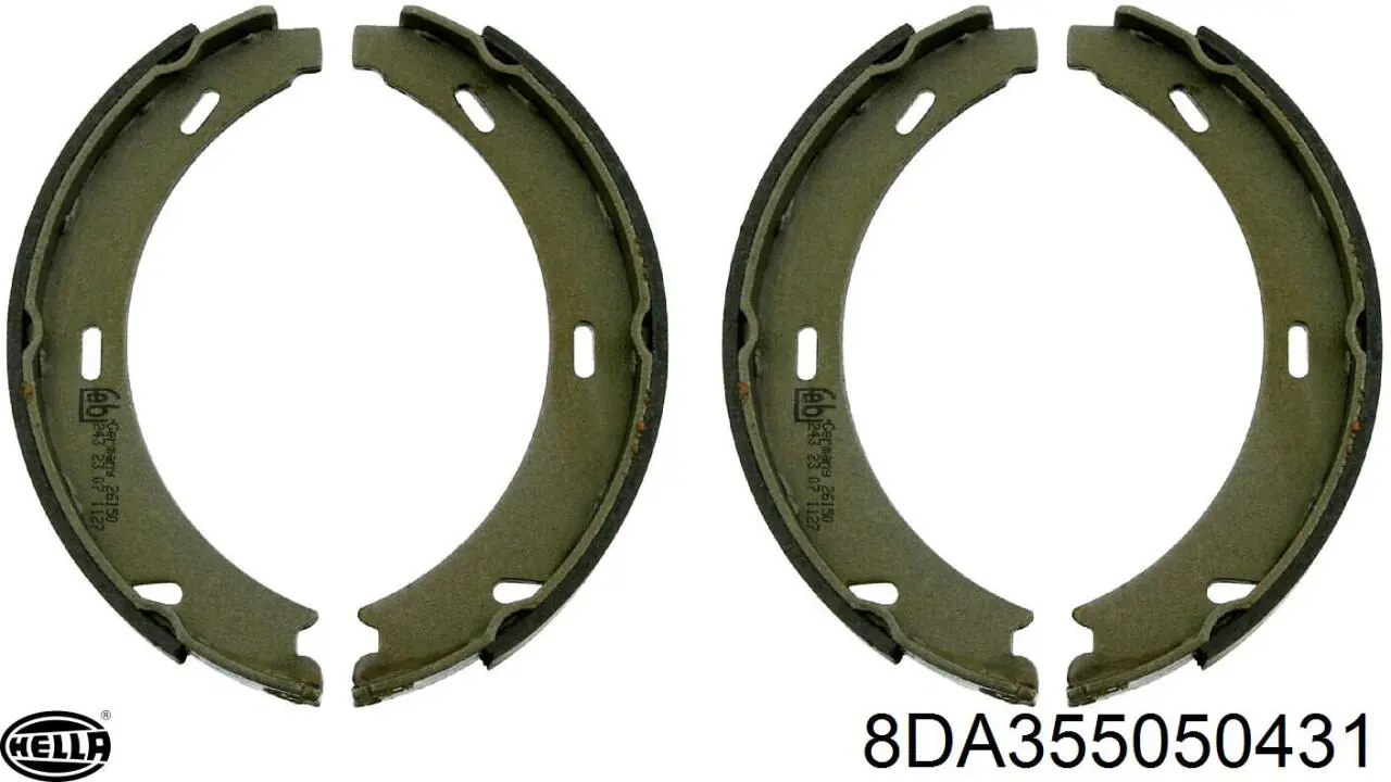 Колодки ручника 8DA355050431 HELLA