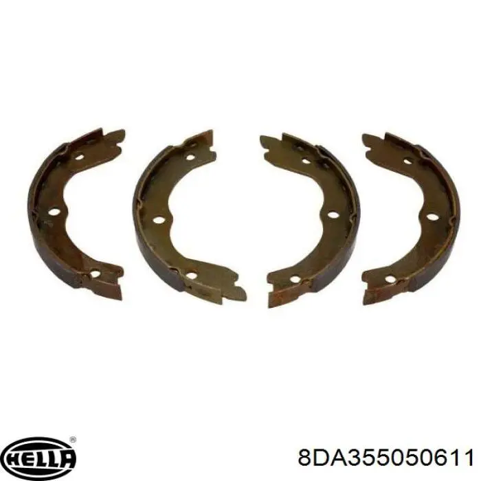 Тормозные колодки стояночного тормоза HELLA 8DA355050611 цена, от 19.96 USD
