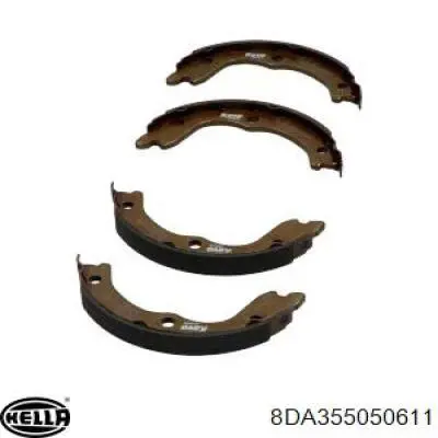 Купить 8DA355050611 HELLA Колодки ручника/стояночного тормоза