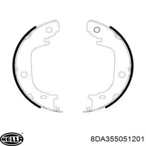 S83565 Brembo sapatas do freio de estacionamento