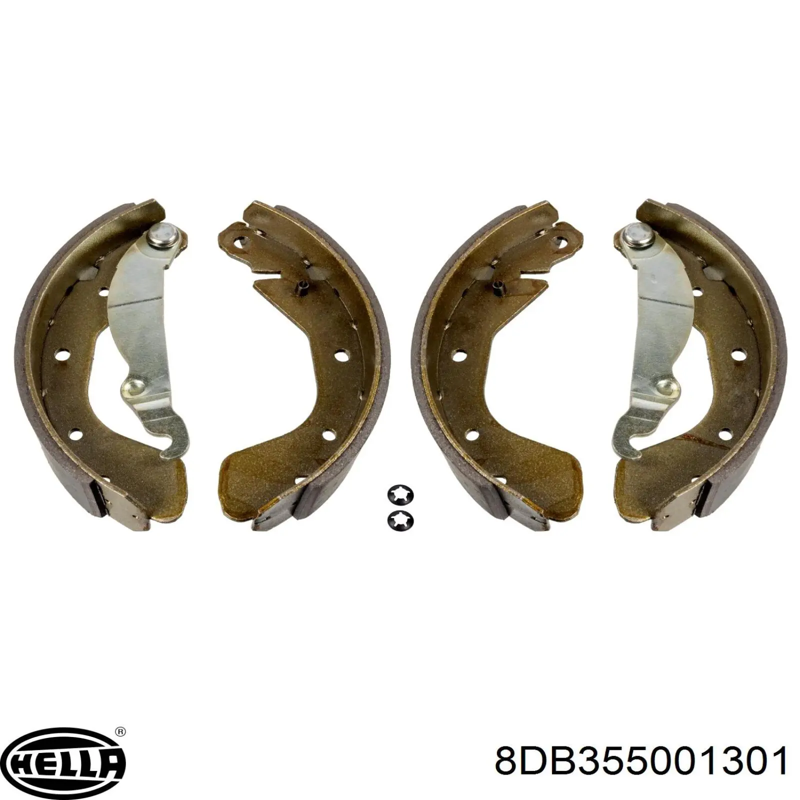 Колодки гальмові задні, барабанні 8DB355001301 HELLA