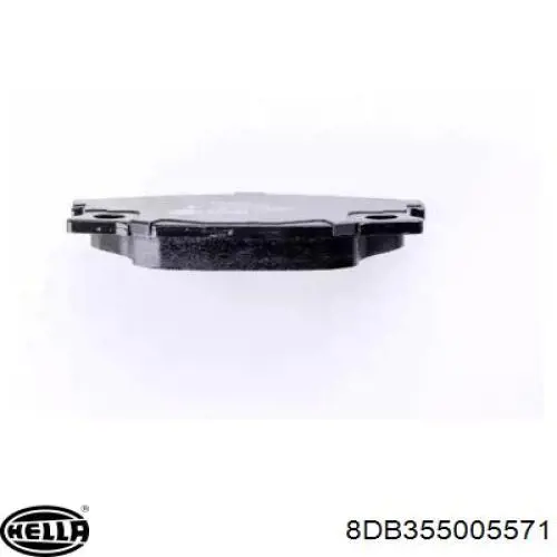 Купить 8DB355005571 HELLA Колодки тормозные