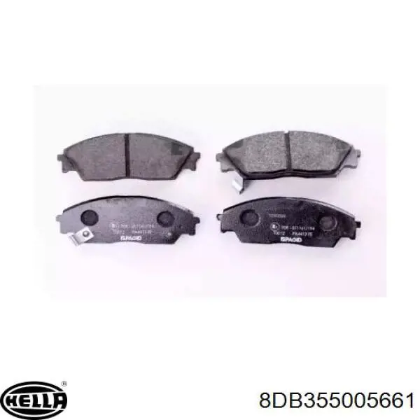 Передние тормозные колодки 8DB355005661 HELLA