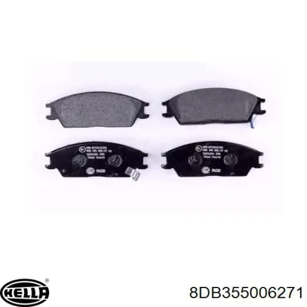 Передние тормозные колодки 8DB355006271 HELLA