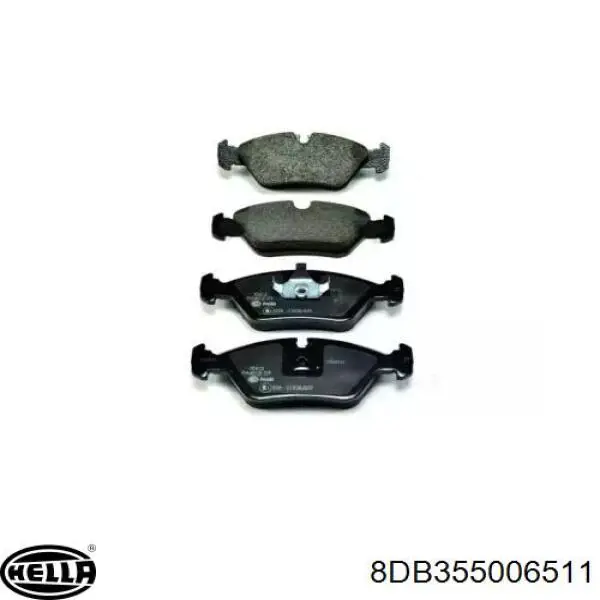 Передние тормозные колодки 8DB355006511 HELLA