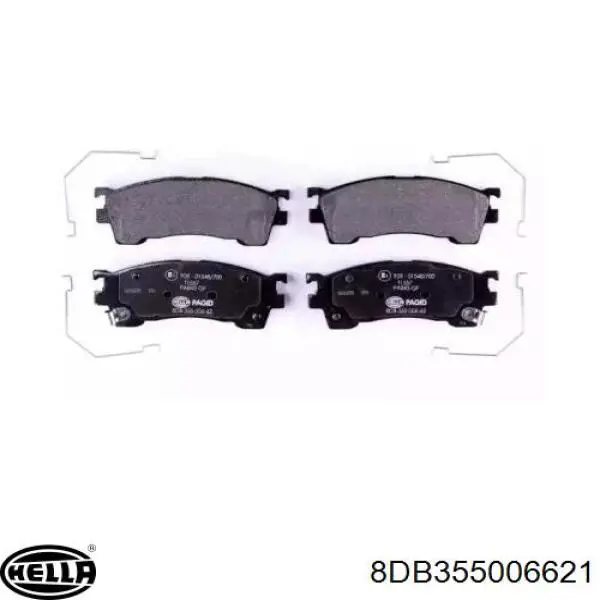 Колодки HELLA 8DB355006621 цена, от 20.59 USD