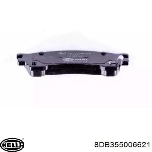 Купить 8DB355006621 HELLA Колодки тормозные