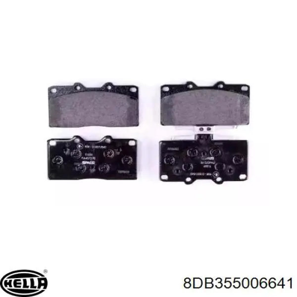 Передние тормозные колодки 8DB355006641 HELLA