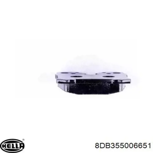 Купить 8DB355006651 HELLA Колодки тормозные задние, дисковые