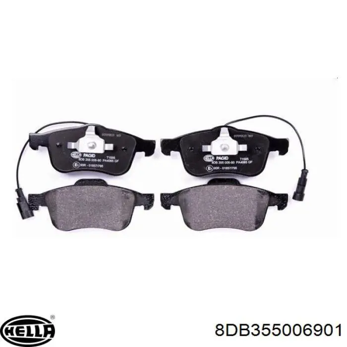 Купить 8DB355006901 HELLA Колодки тормозные