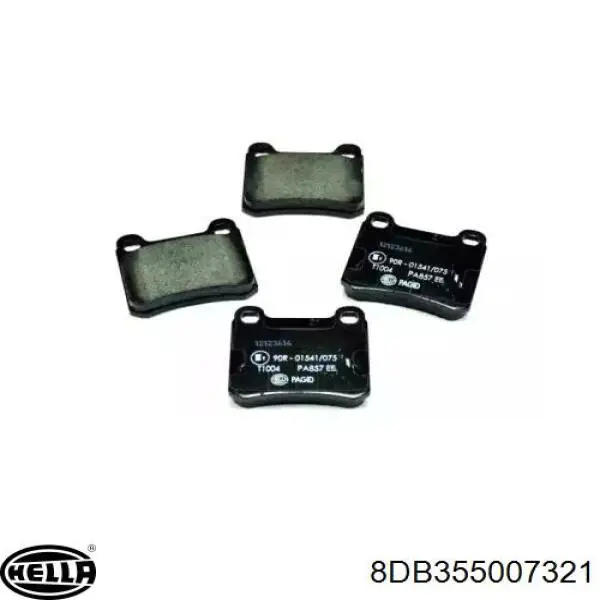 Задние тормозные колодки 8DB355007321 HELLA