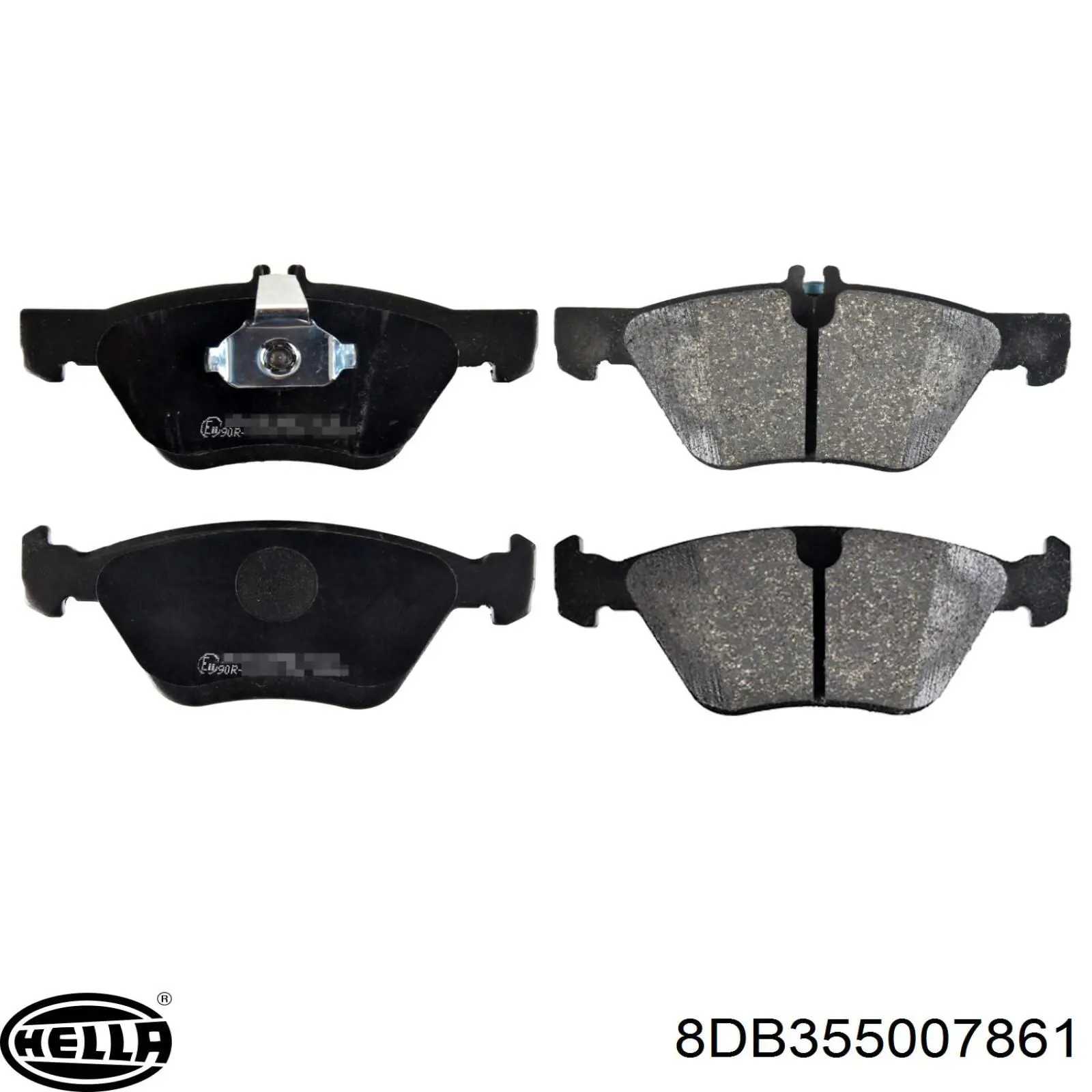 Передние тормозные колодки 8DB355007861 HELLA