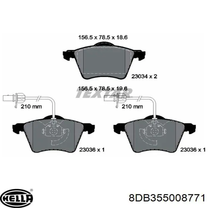 Купить 7D0618151F VAG Колодки тормозные