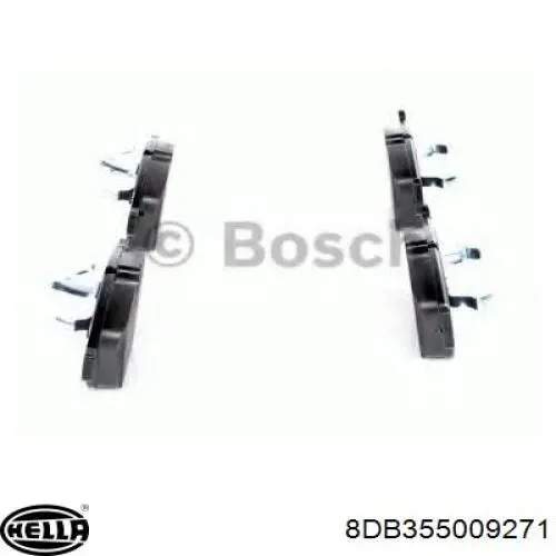 Передние тормозные колодки 8DB355009271 HELLA