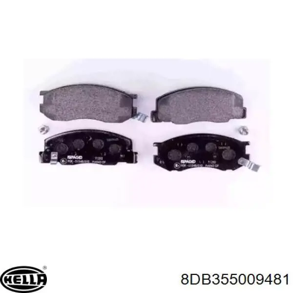 Передние тормозные колодки 8DB355009481 HELLA