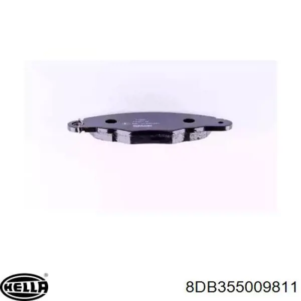 Колодки тормозные передние дисковые HELLA 8DB355009811