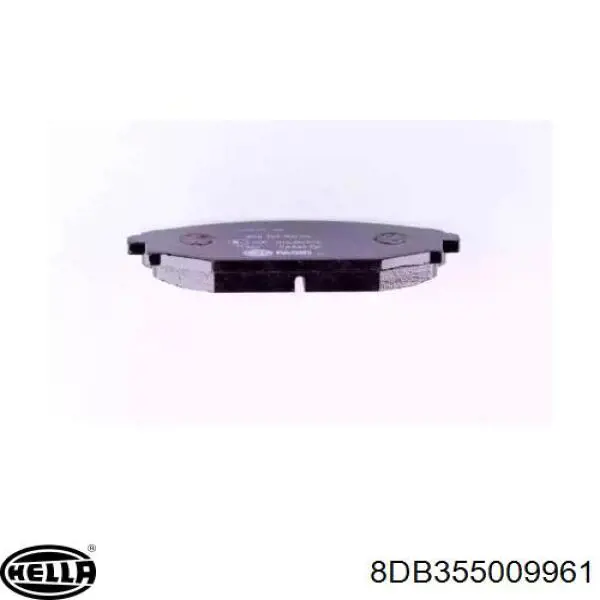 8DB355009961 HELLA колодки тормозные передние дисковые