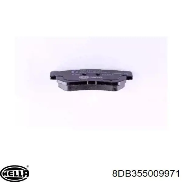 8DB355009-971 HELLA колодки тормозные задние дисковые