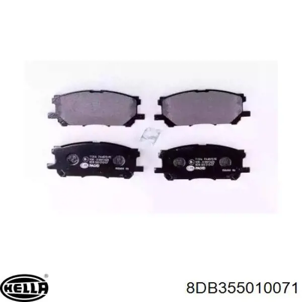 Передние тормозные колодки 8DB355010071 HELLA