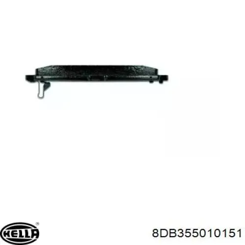 Передние тормозные колодки 8DB355010151 HELLA