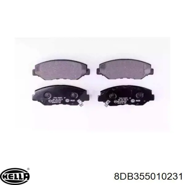 Купить 8DB355010231 HELLA Колодки тормозные