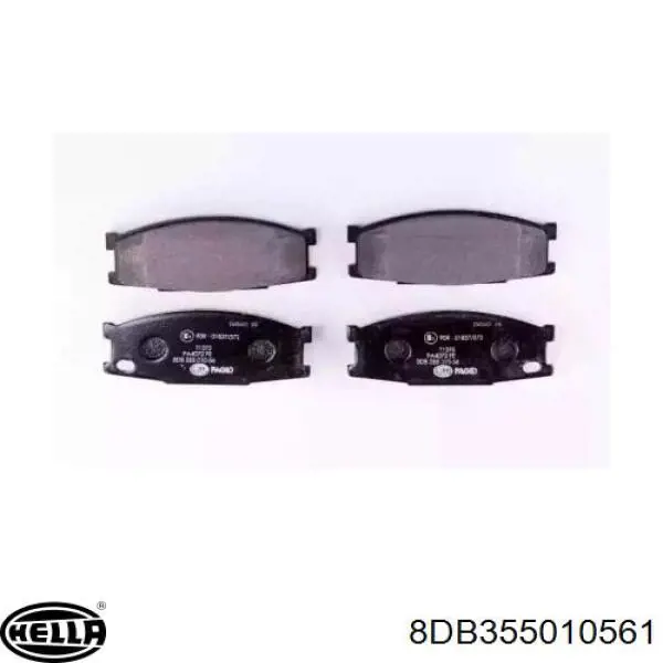 Передние тормозные колодки 8DB355010561 HELLA