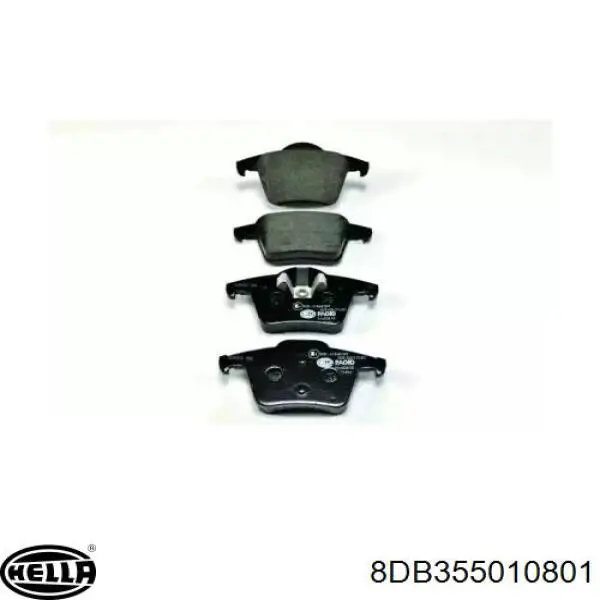 Задние тормозные колодки 8DB355010801 HELLA