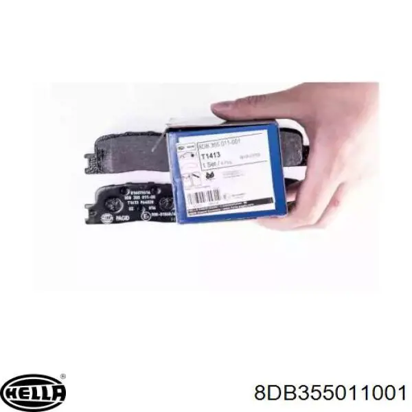 Задние тормозные колодки 8DB355011001 HELLA